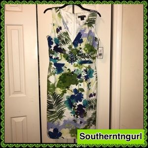 NWT JESSICA HOWARD V-Neck sleeveless Sheath Dress